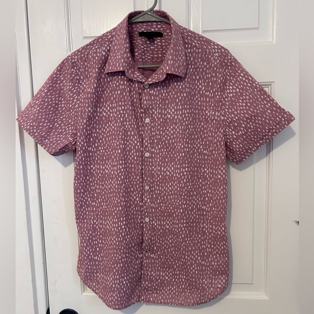 John Varvatos Pink Casual Button Down Shirt
